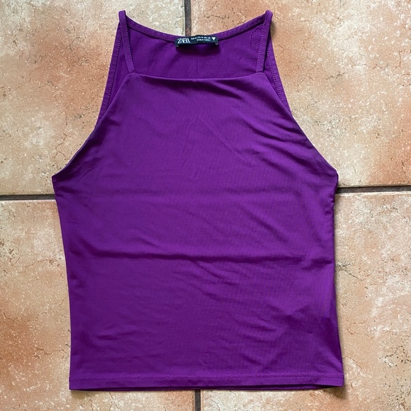 Zara Vibrant Purple Tank Top - Picture 1 of 2